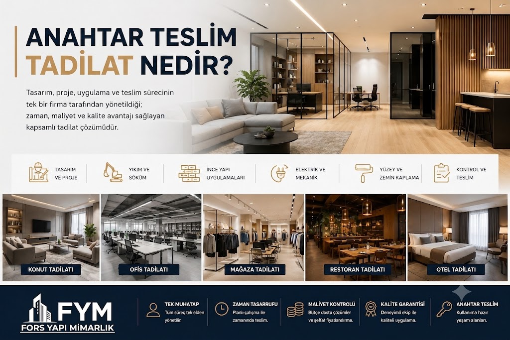Anahtar Teslim Tadilat Nedir? Avantajları, Süreçleri ve Dikkat Edilmesi Gerekenler