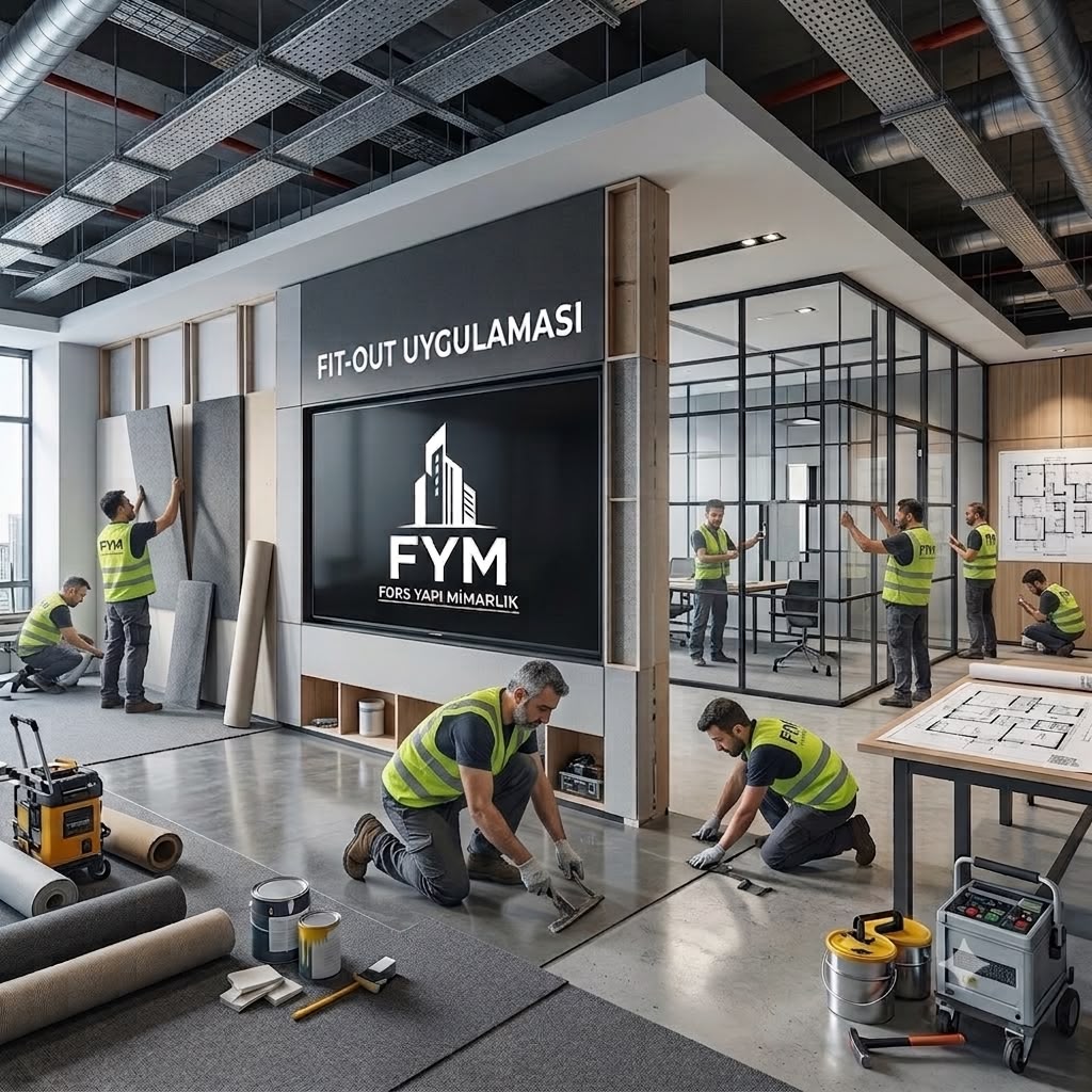 Fit-Out Uygulaması Nedir? Ticari Alanlar İçin Anahtar Teslim Çözüm Rehberi